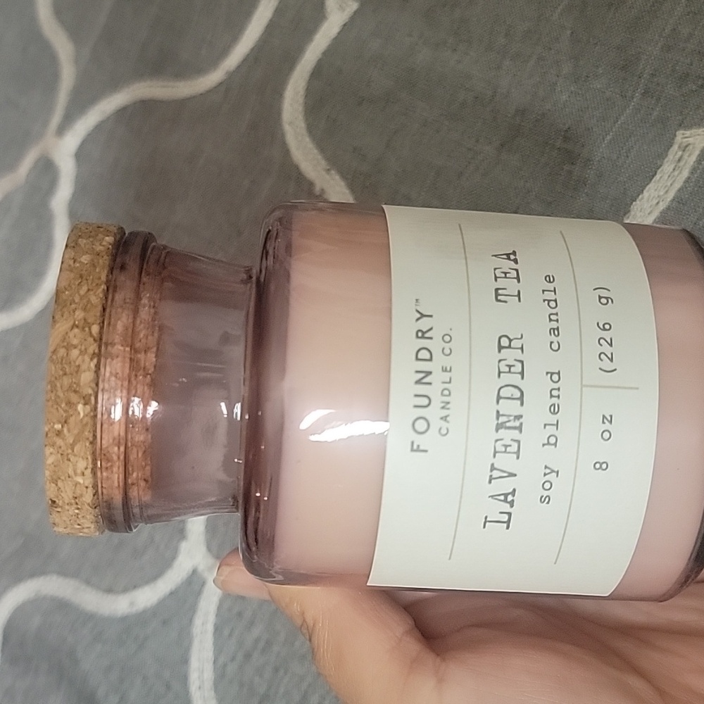 FOUNDRY CANDLE CO.  Lavender Tea SOY BLEND Candle. 8OZ